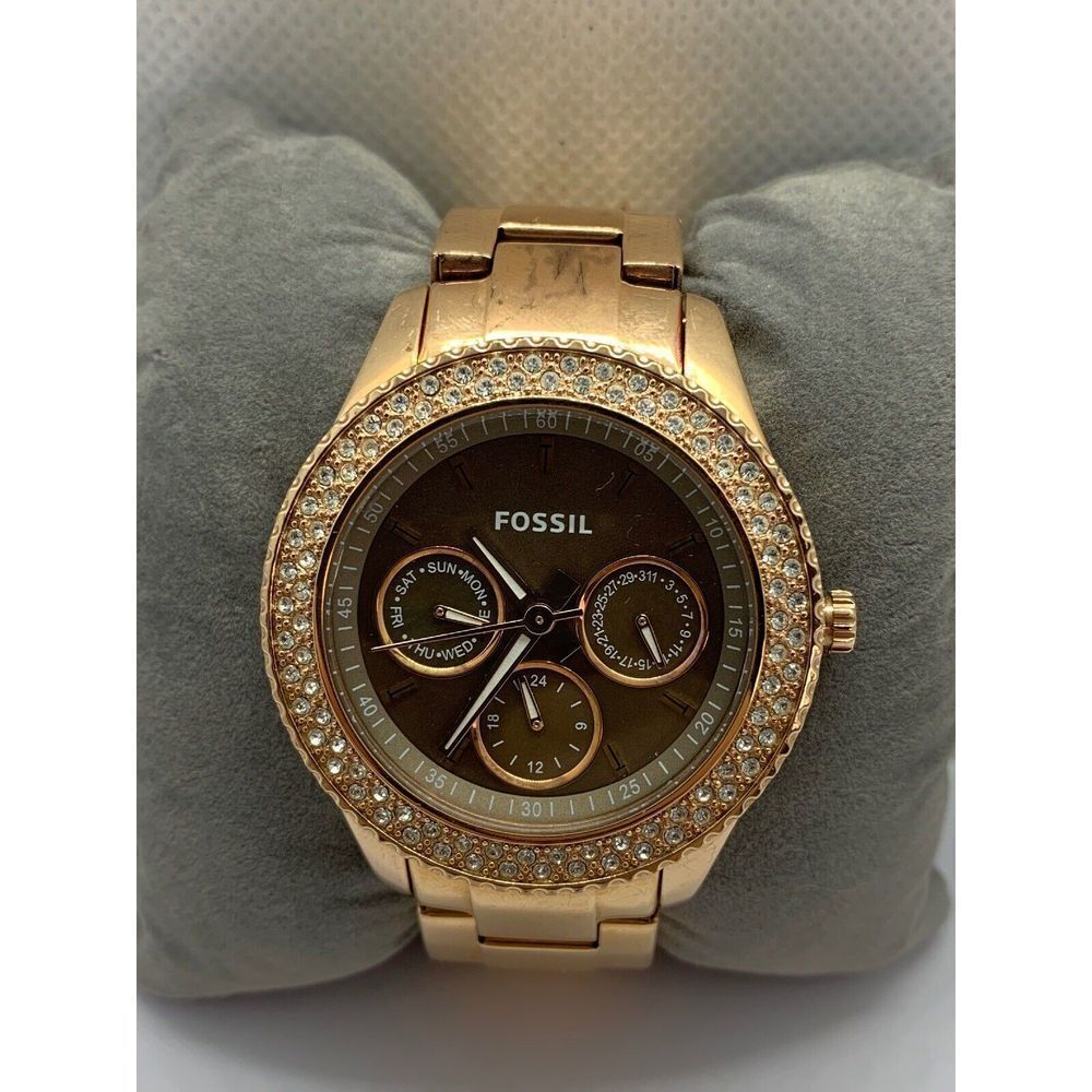 Fossil ES2859 Women's Stainless Steel Analog Dial Quartz Genuine Watch ZZ190